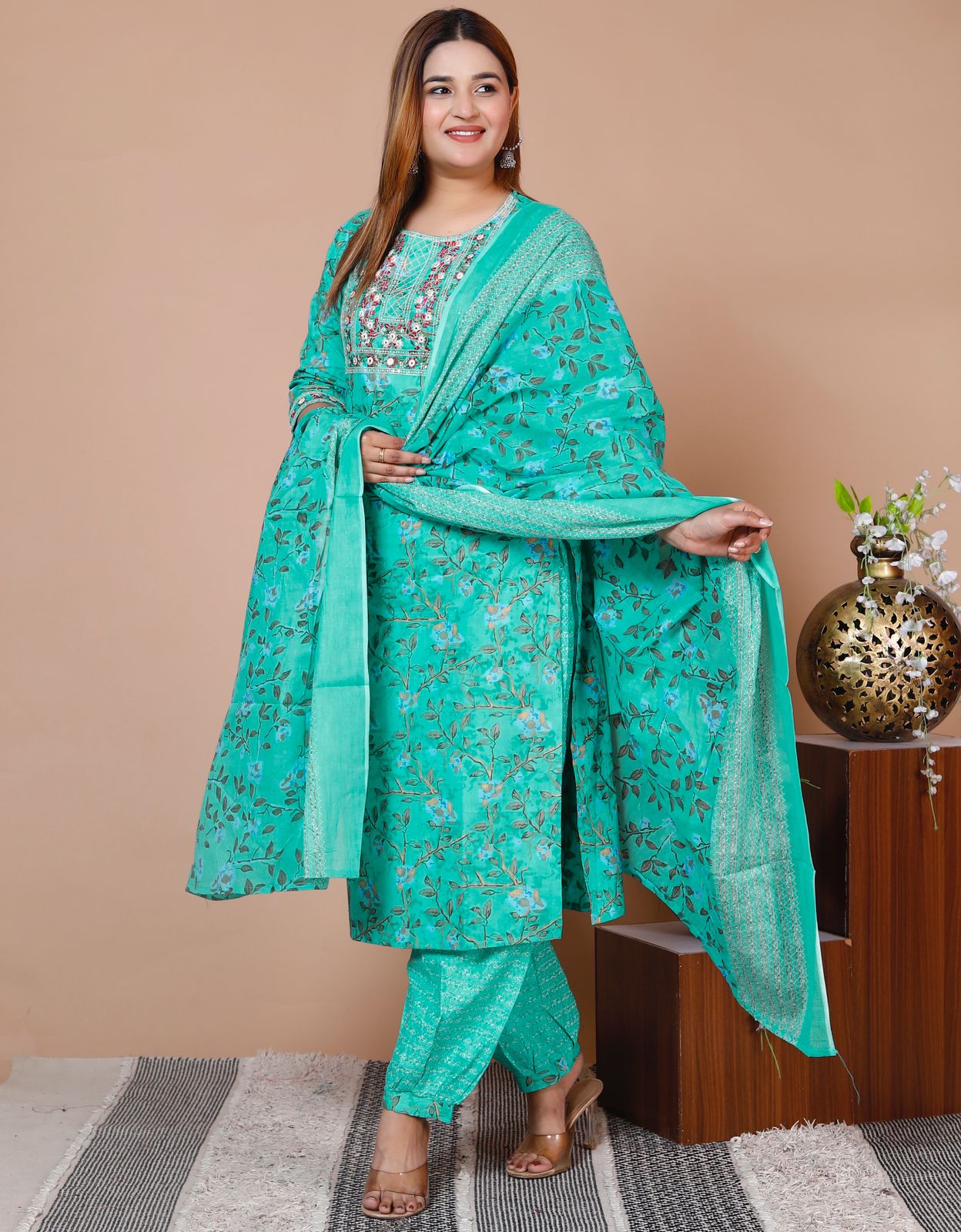 3 piece dress (top bottom dupatta)