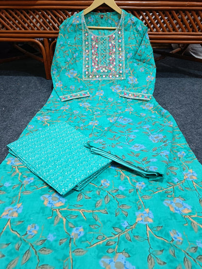 3 piece dress (top bottom dupatta)